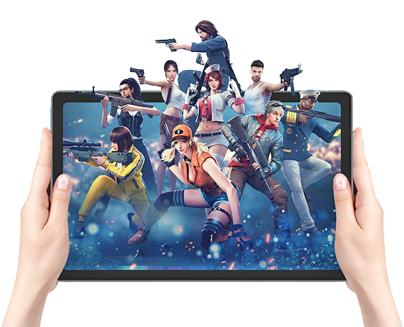 Game characters get out of the tablet